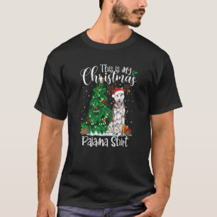 Weihnachts-Sibirian-Husky-Schlafanzug-Hund Xmas T-Shirt