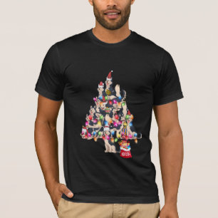 Weihnachts-Sibirischer-Husky-Hund-Welpe-Süß-T-Shir T-Shirt