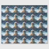 Weihnachts-Siegel Geschenkpapier (Flach)