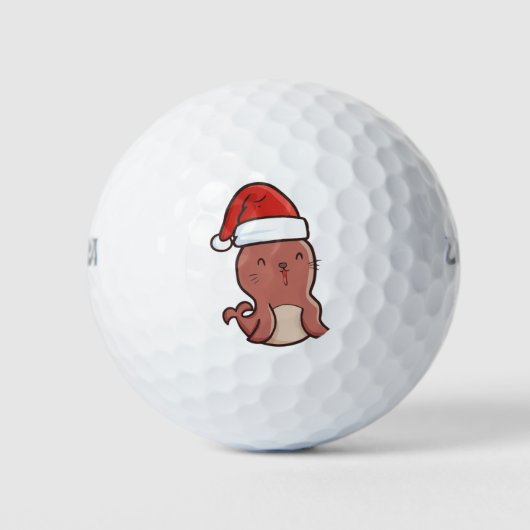 Weihnachts-Siegel Golfball (Vorderseite)