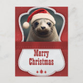 Weihnachts-Siegel Postkarte (Vorderseite)