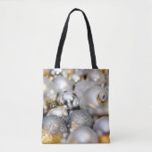 Weihnachts-Silber-Dekor Babubles Tasche (Vorderseite)
