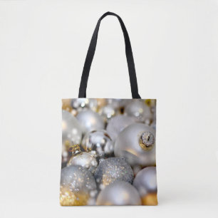 Weihnachts-Silber-Dekor Babubles Tasche
