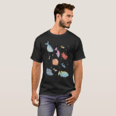 Weihnachts-Silber-Dollar-Fisch T-Shirt (Vorne ganz)