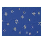 Weihnachts-Silber-Schneeflocke Tischdecke (Vorderseite (Horizontal))