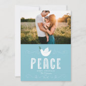 Weihnachts-Single-Foto Feiertagskarte (Vorderseite)