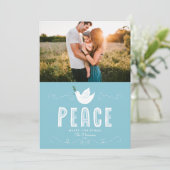 Weihnachts-Single-Foto Feiertagskarte (Stehend Vorderseite)