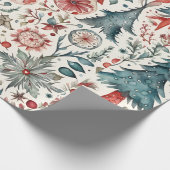Weihnachts-Skandinavien-Design Geschenkpapier (Ecke)