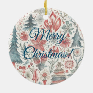 Weihnachts-Skandinavien-Design Keramik Ornament