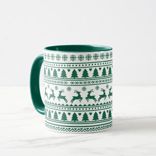 Weihnachts-Skandinavien-Klassik Tasse (Vorderseite Links)