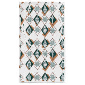 Weihnachts-Skandinavien Urlaub Snowflakes Muster Kleine Geschenktüte (Rückseite)