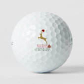 Weihnachts-skandinavisches Muster Golfball (Vorderseite)