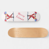 Weihnachts-Skateboard Bodybuilder Weihnachtslieder Skateboard (Horizontal)