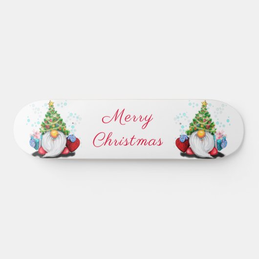 Weihnachts-Skateboard mit Geschenk Skateboard (Horizontal)