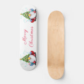 Weihnachts-Skateboard mit Geschenk Skateboard (Vorderseite)