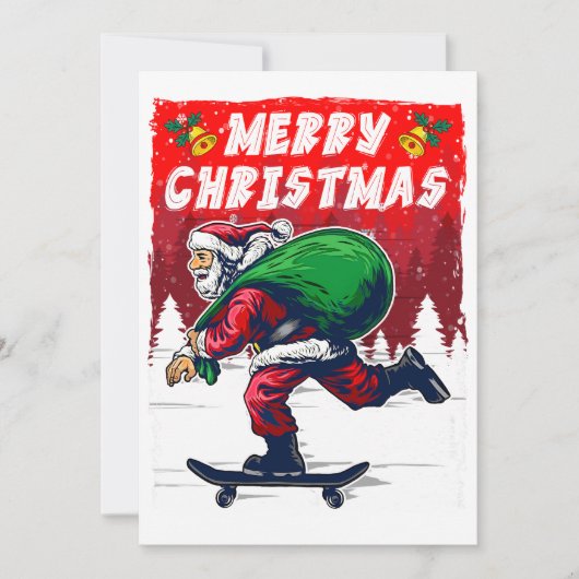 Weihnachts-Skateboard Weihnachten lustig (Vorderseite)