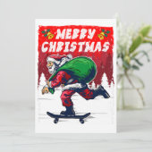 Weihnachts-Skateboard Weihnachten lustig (Stehend Vorderseite)