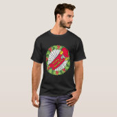 Weihnachts-Skateboarder T-Shirt (Vorne ganz)