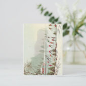 Weihnachts-Skaten auf dem Teich Feiertagspostkarte (Stehend Vorderseite)