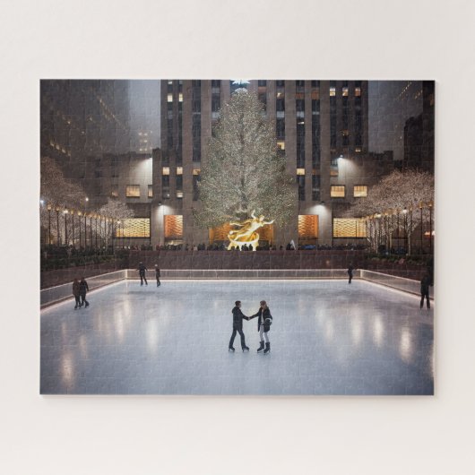 Weihnachts-Skaten im Rockefeller-Center Puzzle (Horizontal)