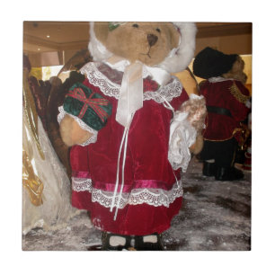 Weihnachts Skater Teddy Bear Collection. Fliese