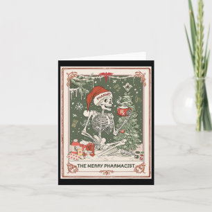 Weihnachts Skeleton Tarot Card Der Merke Apotheker Karte
