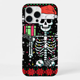Weihnachts-Skelett Ich bevorzuge Halloween Hässlic iPhone 16 Pro Max Hülle