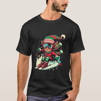 Weihnachts Ski-Team-Team Skiliebhaber Skifahrer El T-Shirt