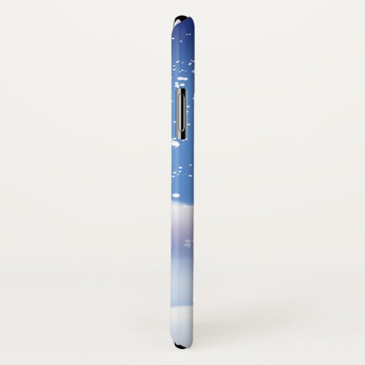 Weihnachts-Skier iPhone Case (Hinten/Rechts)