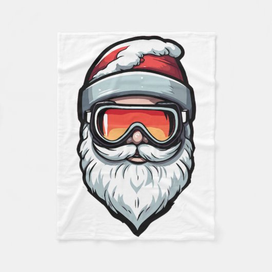 Weihnachts-Skipass Weihnachten Skipass Fleecedecke (Vorderseite)