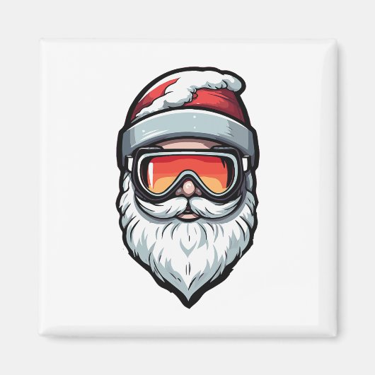 Weihnachts-Skipass Weihnachten Skipass Magnet (Vorne)