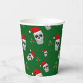 Weihnachts-Skull-Party-Cups - Stil 3 Pappbecher (Rückseite)