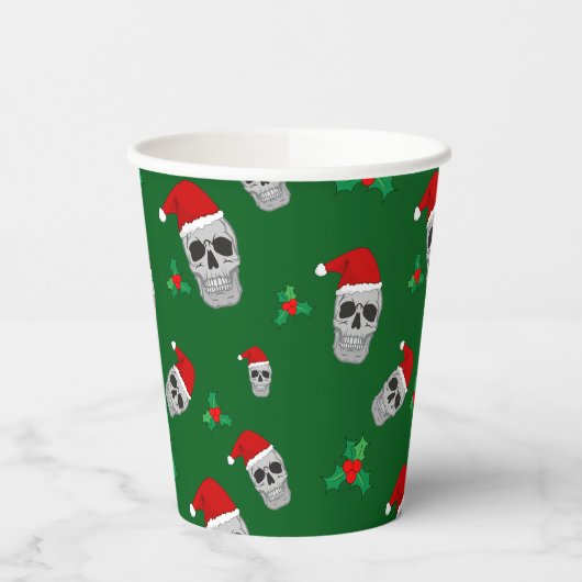 Weihnachts-Skull-Party-Cups - Stil 3 Pappbecher (Links)