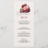 Weihnachts Sleigh Gaben Holiday Dinner Party Menu Menükarte (Vorderseite)