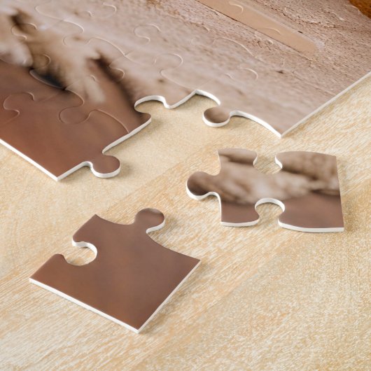 Weihnachts-Sleigh-Schwangerschaft Ankündigung Puzzle (Seite)