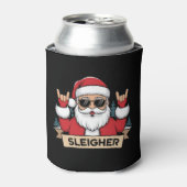 Weihnachts-Sleigher Santa Rock Xmas Rocker Dosenkühler (Kanne Vorderseite)