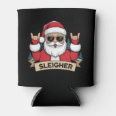 Weihnachts-Sleigher Santa Rock Xmas Rocker Dosenkühler (Vorderseite)