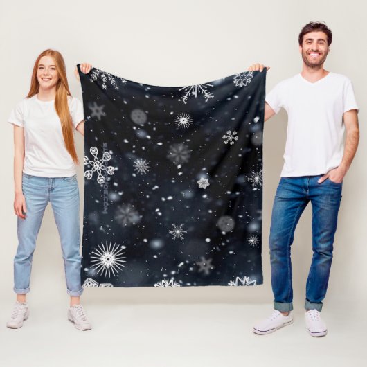 Weihnachts-SlipperyJoe fällt verschiedene Formen G Fleecedecke (Beispiel)