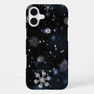 Weihnachts-SlipperyJoe fällt verschiedene Formen G iPhone 16 Plus Hülle