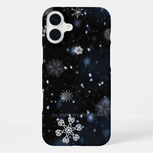 Weihnachts-SlipperyJoe fällt verschiedene Formen G iPhone Hülle (Rückseite)