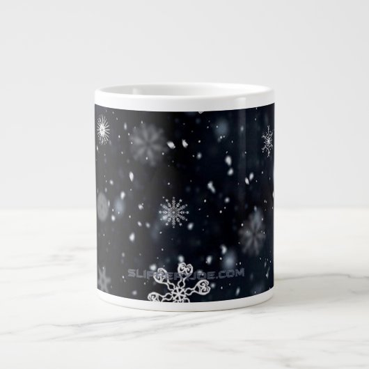 Weihnachts-SlipperyJoe fällt verschiedene Formen G Jumbo-Tasse (Vorderseite)