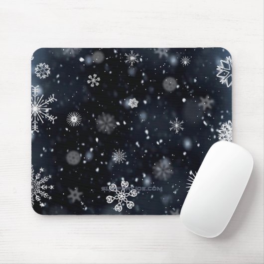 Weihnachts-SlipperyJoe fällt verschiedene Formen G Mousepad (Mit Mouse)