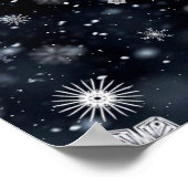 Weihnachts-SlipperyJoe fällt verschiedene Formen G Poster (Ecke)