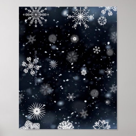 Weihnachts-SlipperyJoe fällt verschiedene Formen G Poster (Vorne)