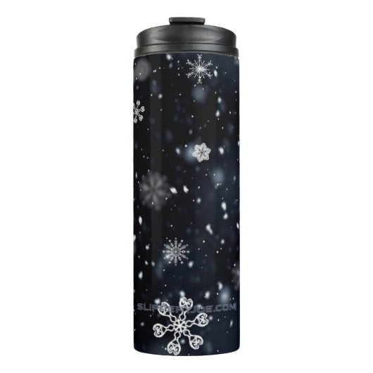 Weihnachts-SlipperyJoe fällt verschiedene Formen G Thermosbecher (Vorderseite)