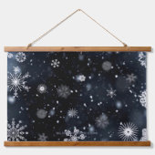 Weihnachts-SlipperyJoe fällt verschiedene Formen G Wandteppich Mit Holzrahmen (Vorne)