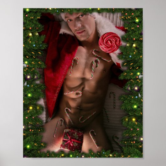 Weihnachts-SlipperyJoe-Gay Pride-Geschenke LGBTQIA Poster (Vorne)