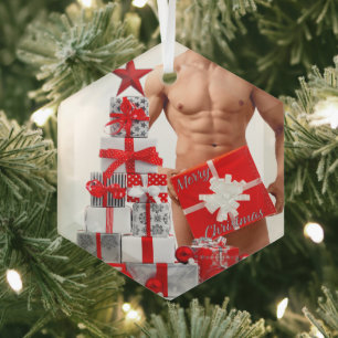 Weihnachts-SlipperyJoe Gay Pride gibt LGBTQIA-Verp Ornament Aus Glas