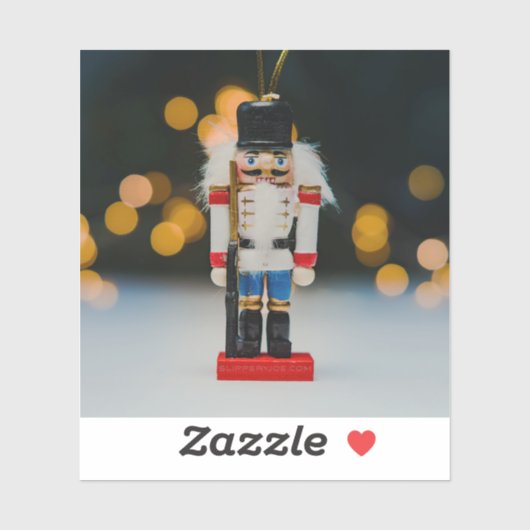 Weihnachts-SlipperyJoe Nutcracker figurine Ornamen Aufkleber (Blatt)