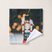 Weihnachts-SlipperyJoe Nutcracker figurine Ornamen Badhandtuch Set (Waschlappen)